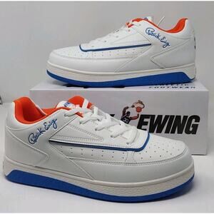 Ewing Orion Low White Blue Orange Sneakers Mens NIB
